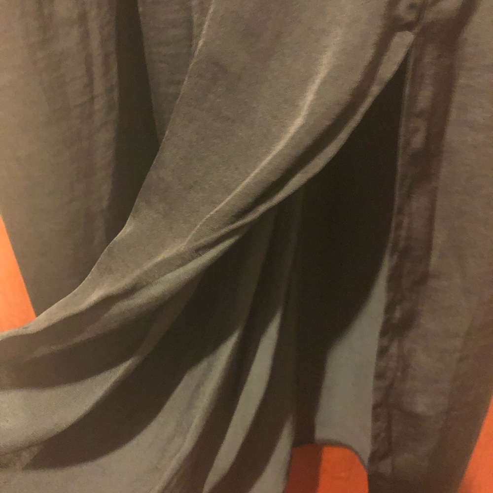 Black Skirt w/ Under the Knee Side Slits - Picture 3 of 4